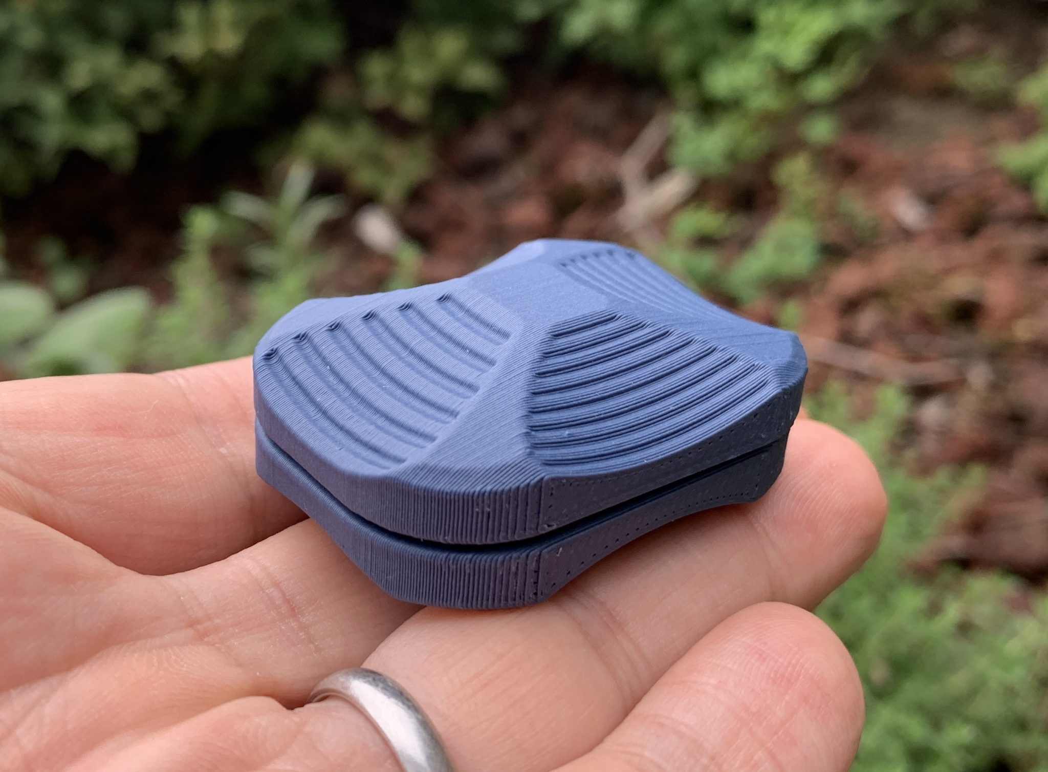 Matte blue fidget slider Finleys Fidgets